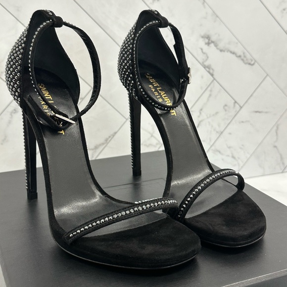 Saint Laurent Heels NERO/JET size 8 - Picture 2 of 6